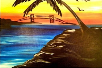 Paint Nite: Palm Tree by the Bay Bridge